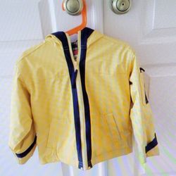KIDS SIZE 4T HOODED RAIN JACKET 