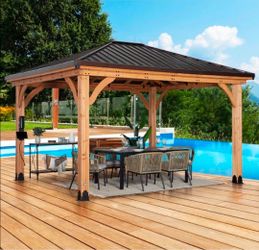 BRAND NEW GAZEBO IN BOX CEDAR WOOD