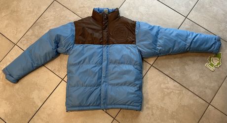 New Vintage Light Blue Men’s JEENYUS BURTON HELLO Insulated Light Snowboarding Jacket Size Small