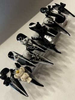 Black And White Nails 