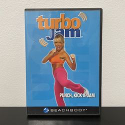Turbo Jam Punch Kick & Jam DVD Video Kickboxing Dance Martial Arts 2006