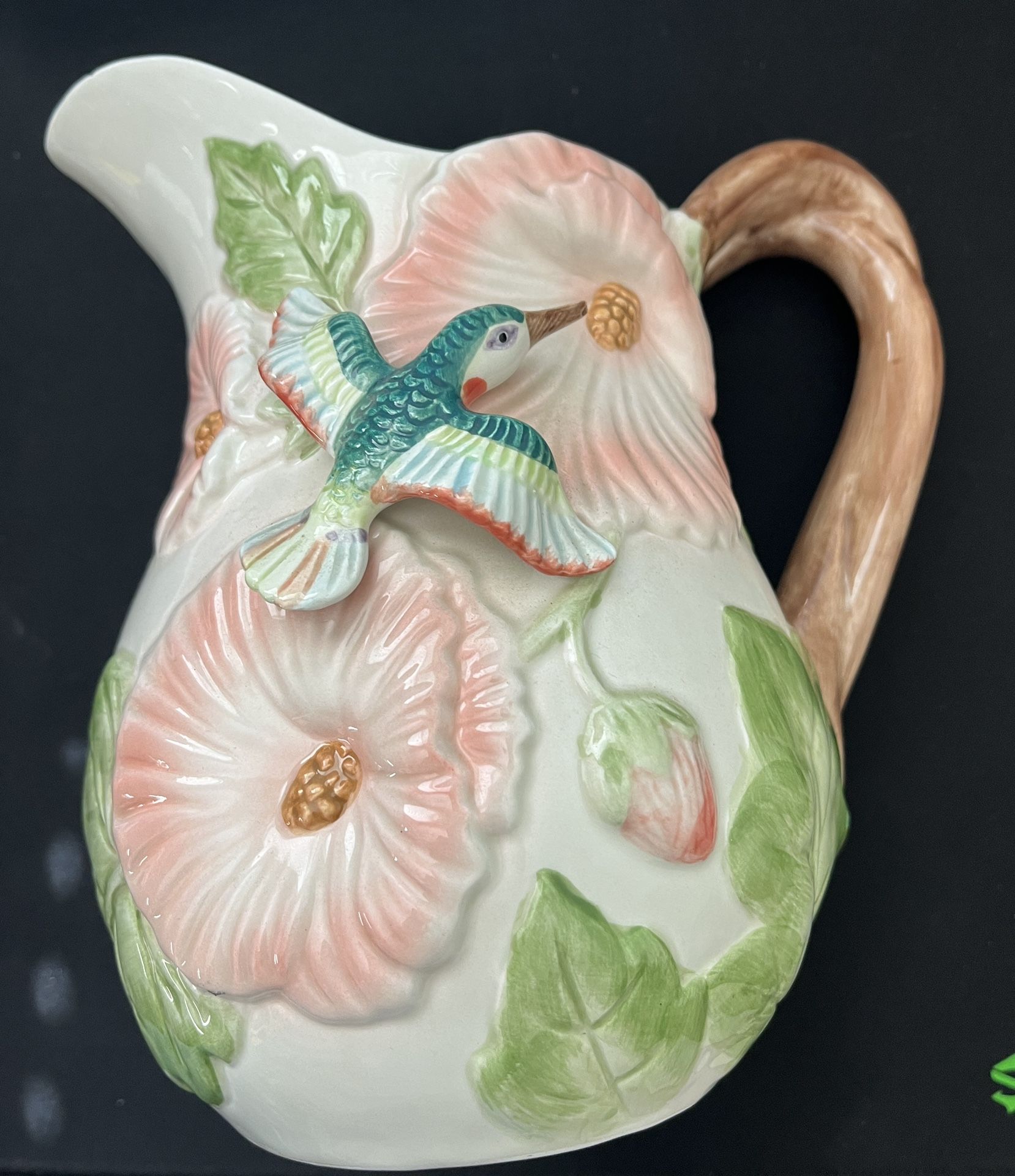 Vintage Fitz and Floyd Pitcher And Frame