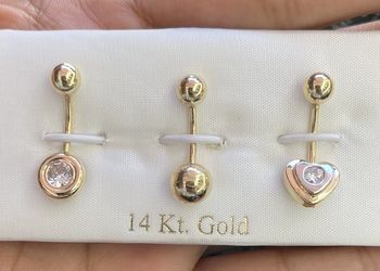 Sexy 14kt Gold Belly Botton Ring $120 Each