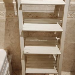 Ladder Style Shelf White