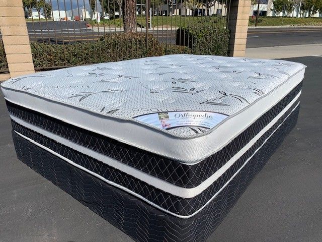 Cal King Ortho Bamboo Pillow Top Mattress!!