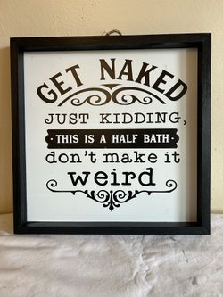Bathroom sign