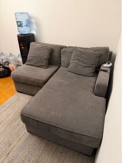 2-piece L Shaped Gray Couch
