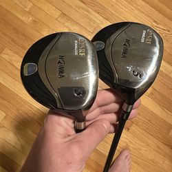 Howma Japanese 425RF Stainless 3 and 5 Woods on TK-808 FW&FW  Twin Kick Doric