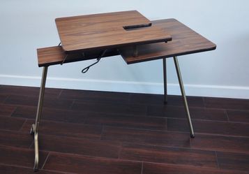 Vintage Sewing Machine TABLE-Sirco RETRO 2 Tier Folding Sewing Table