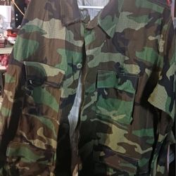 Extra Large Military Woodland Camouflage Top