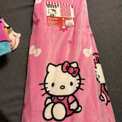 Hello Kitty, Plush Throw Blanket 