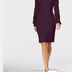 NWT CALVIN KLEIN BLACK CHIFFON SLEEVE DRESS size: 4