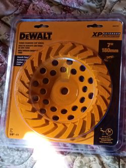 DeWalt Turbo Cup Wheel 7" 180mm  $60 each OBO