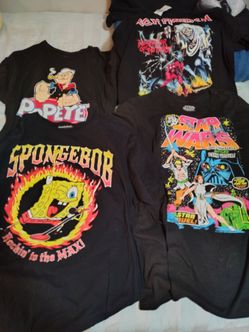 T-shirts and dress shirts