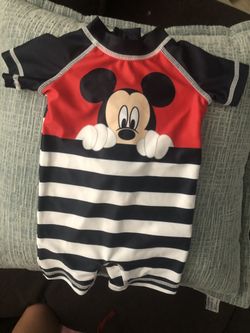 Mickey Mouse swimsuit 0-3 months