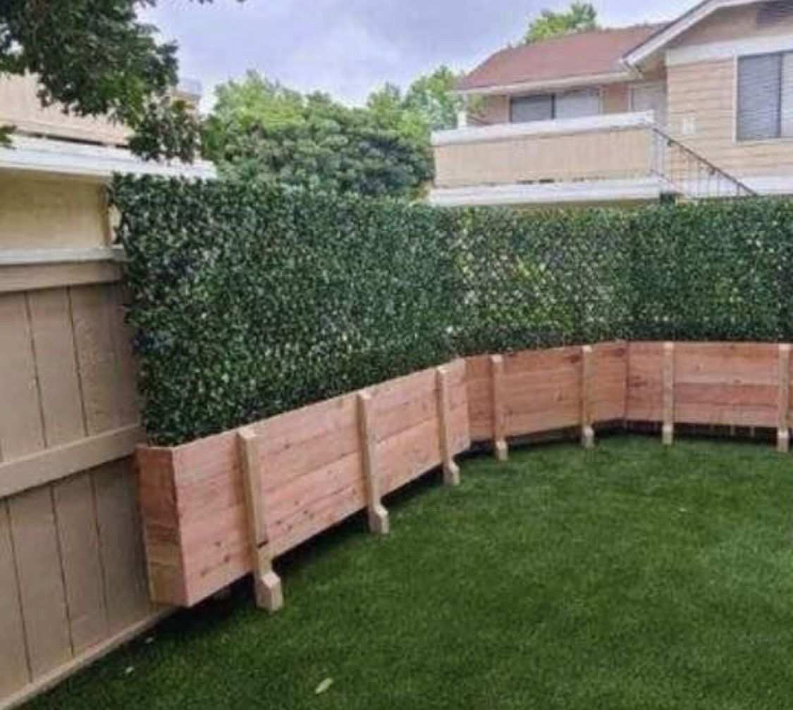 Custom Beautiful privacy wall Frame Planter Box Garden Bed cedar redwood Mother’s Day Best Gift,New Products : American Fashion Style Bags On Sale