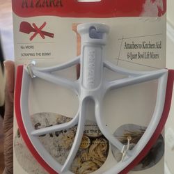 AIZARA KA-6L Beater with Scraper for Kitchen Aid 6 Quart Bowl Lift Mixers