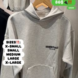 Essentials Light Oatmeal Hoodie 