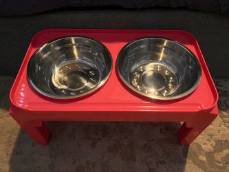 Elevated Feeder with Bowls