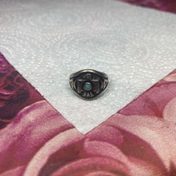 Vintage 925 Turquoise T Bird Ring 