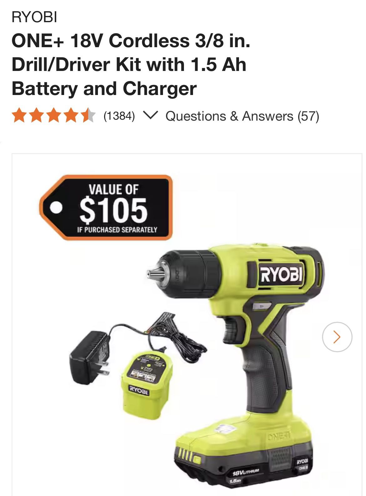 Ryobi Drill Kit