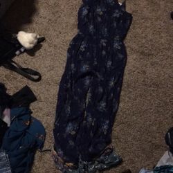 Blue Flower Jumpsuit 