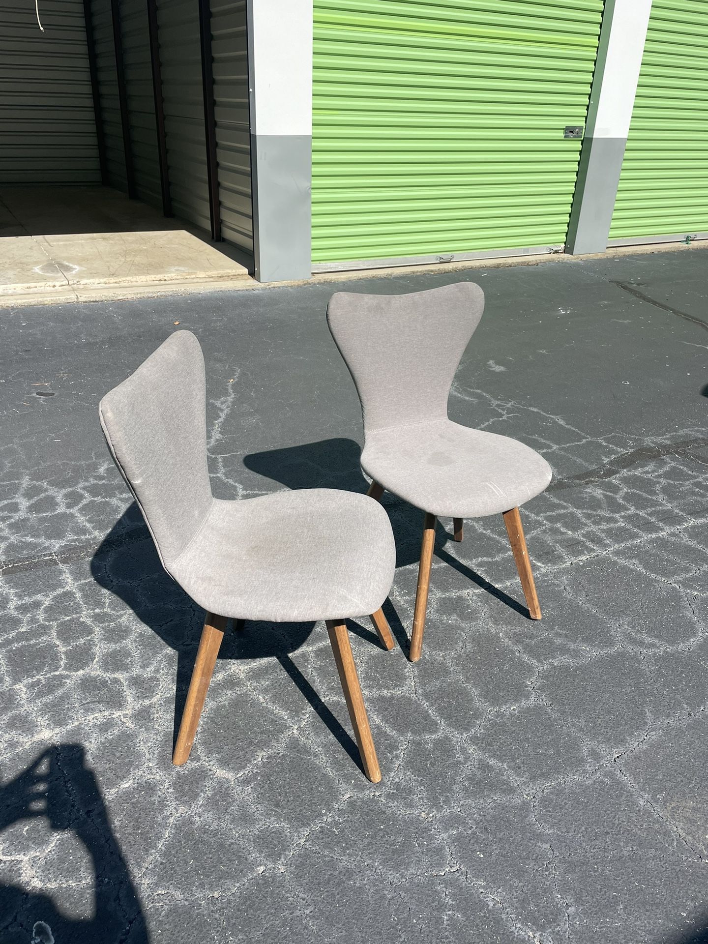 2 Gray Chairs