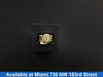 Ring - Engagement Set - White Gold 10k (.417) 6.2 grams Size 6.5