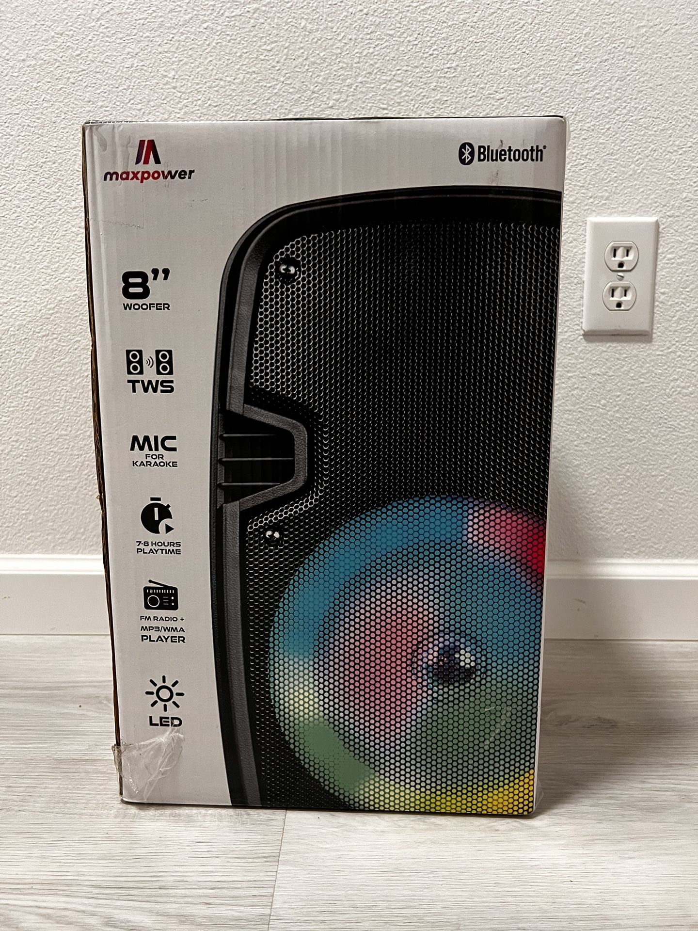 Max Power Bluetooth Speaker And Mic