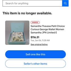 Samantha Thavasa Petit Choice Curious George Wallet Women Samantha JPN Limited E