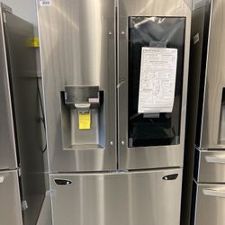 26 cu. ft. 3-Door French Door Smart Refrigerator w/ InstaView Door-in-Door, Glide N' Serve in PrintProof Stainless Steel