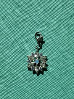 Blue snowflake charm