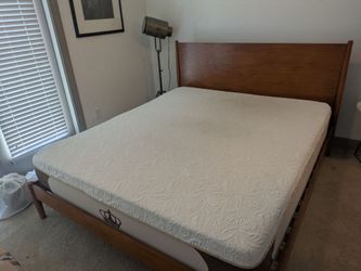 King size bed frame and Memory Foam Mattress