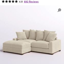 Almost New Cute And Very Comfy Sofa And Ottoman