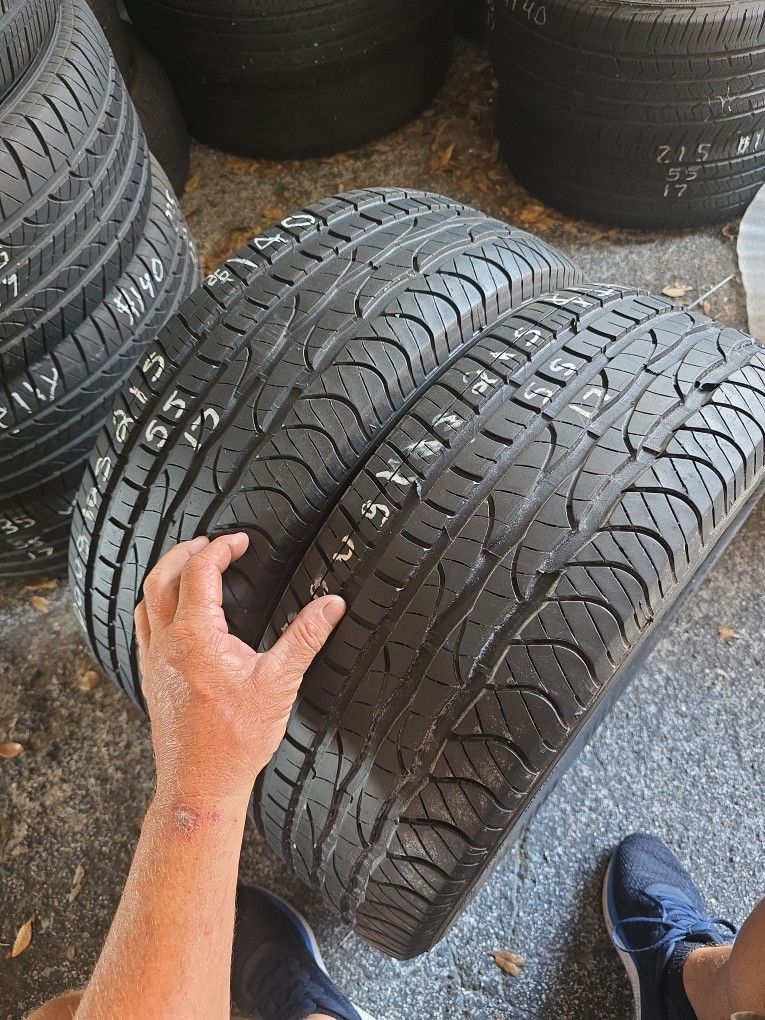 2 Used 215/55/17 Douglas 140 Installed
