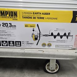 Champion  Earth Auger with an 8-inch bit. 