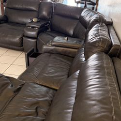 leather Sectional 