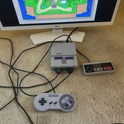 nintendo super nes control deck clv-201