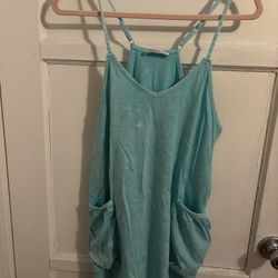 Zenana Mineral Wash Romper