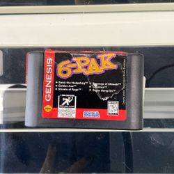 6 Pak Genesis Sega Game 