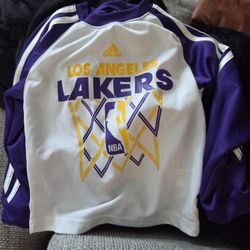 Kids Lakers Long Sleeve Adidas Shirt