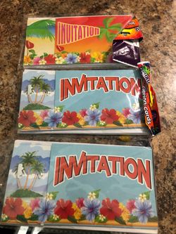 Tropical Luau Invitations brand new 44 brand new