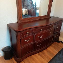One Big Dresser And Mirror