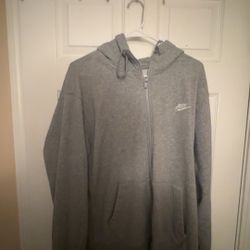 Grey Nike Zip Up