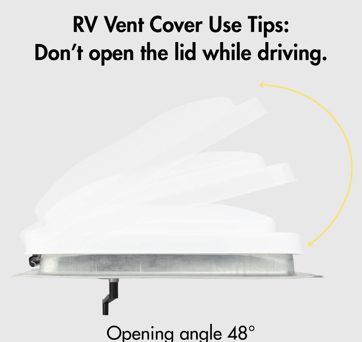 14 In X 14 In RV Vent Cover | White | 2 Packs