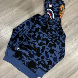 Blue Camo Hoodie