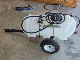 WorkHorse 15 Gallon Tow Behind Sprayer w/ Spray Wand - Tested Working