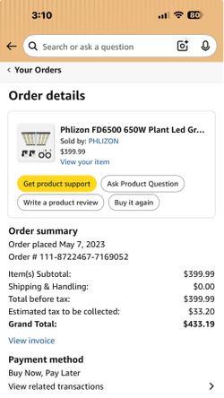 Grow Light Phlizon brand