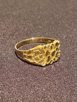 10k gold nugget ring