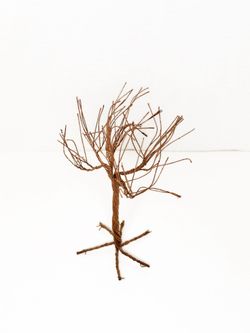 Vintage Department 56 (?) Brown Wire Halloween Tree